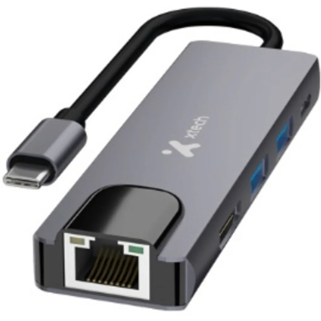 Imagen 1 de Xtech - Hub - 5 puertos - 5-in-1 USB-C(r) RJ-45  XTC-5