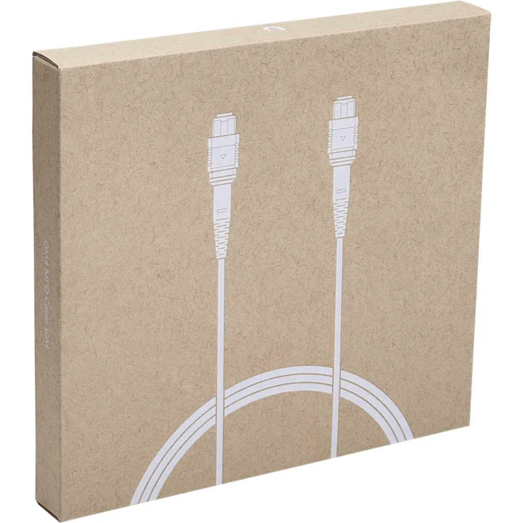 Imagen 2 de UI 10mt MPO-MPO 12-Fibras Type-B OM4 Multimodo MM Jumper Fibra LSZH