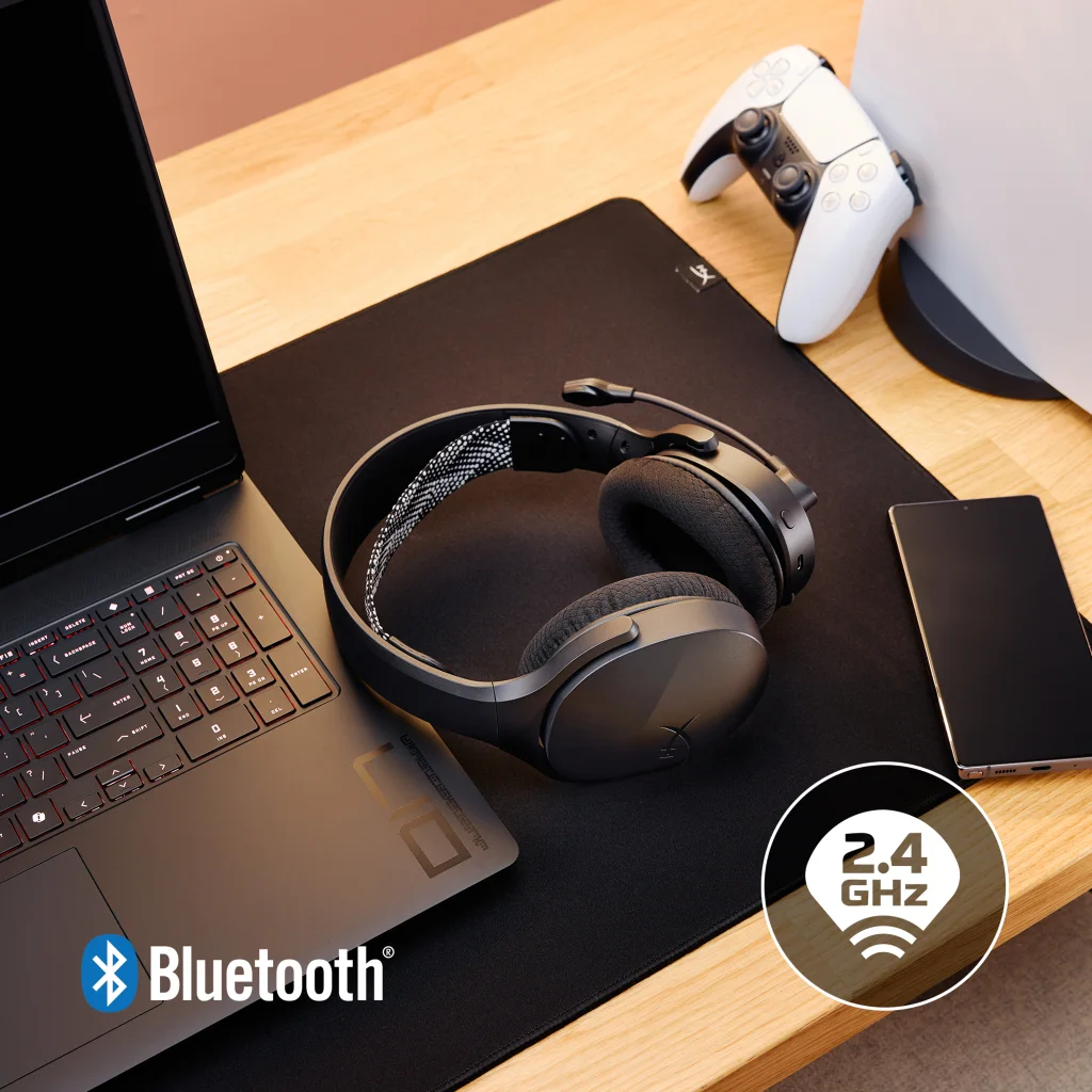 Imagen 3 de Audífonos Gamer Inalámbricos HyperX Cloud Jet, Bluetooth p/PC/PS/Móviles Negros
