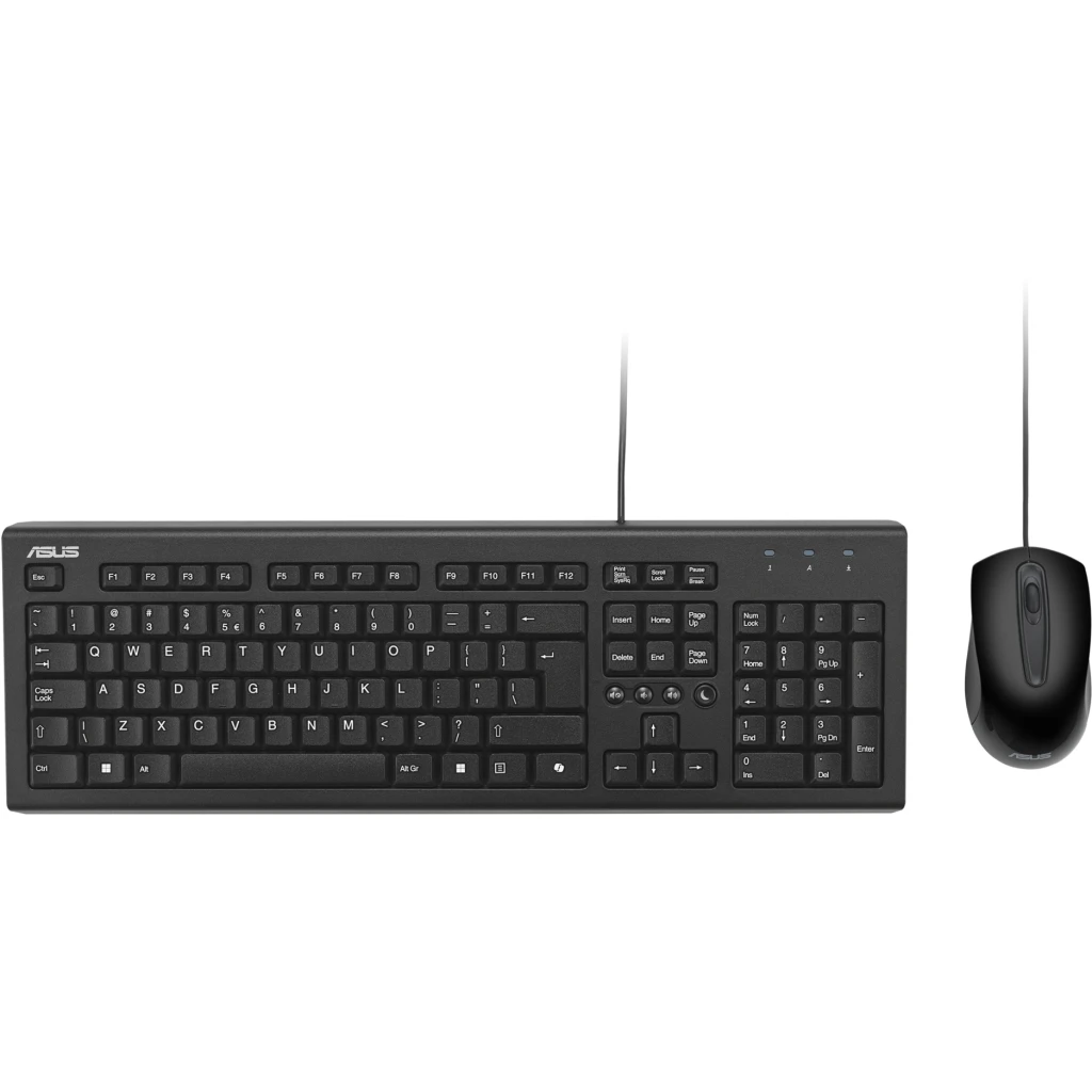 Imagen 1 de Kit Teclado Mouse Asus U2000 Conectividad Alámbrica Interfaz USB Color Negro