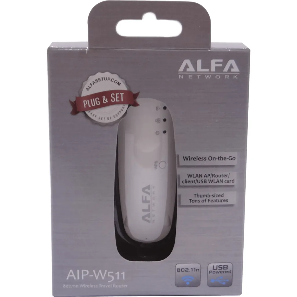 Imagen 3 de ALFA Mini-Router 1-100 1-USB-AM WPS 802.11n req-USB-energia
