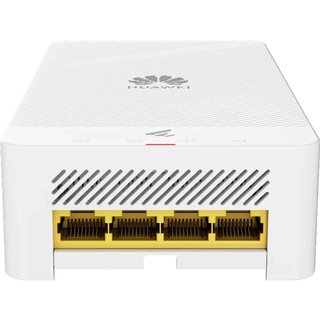 Imagen 3 de AP265E. AP de pared Huawei eKit Wifi 6 con velocidad de 2.975 Gbps con doble banda se recomienda para 64 usuarios concurrentes cuenta con 4 puerto de 1GE y un alcance optimo de 13m
