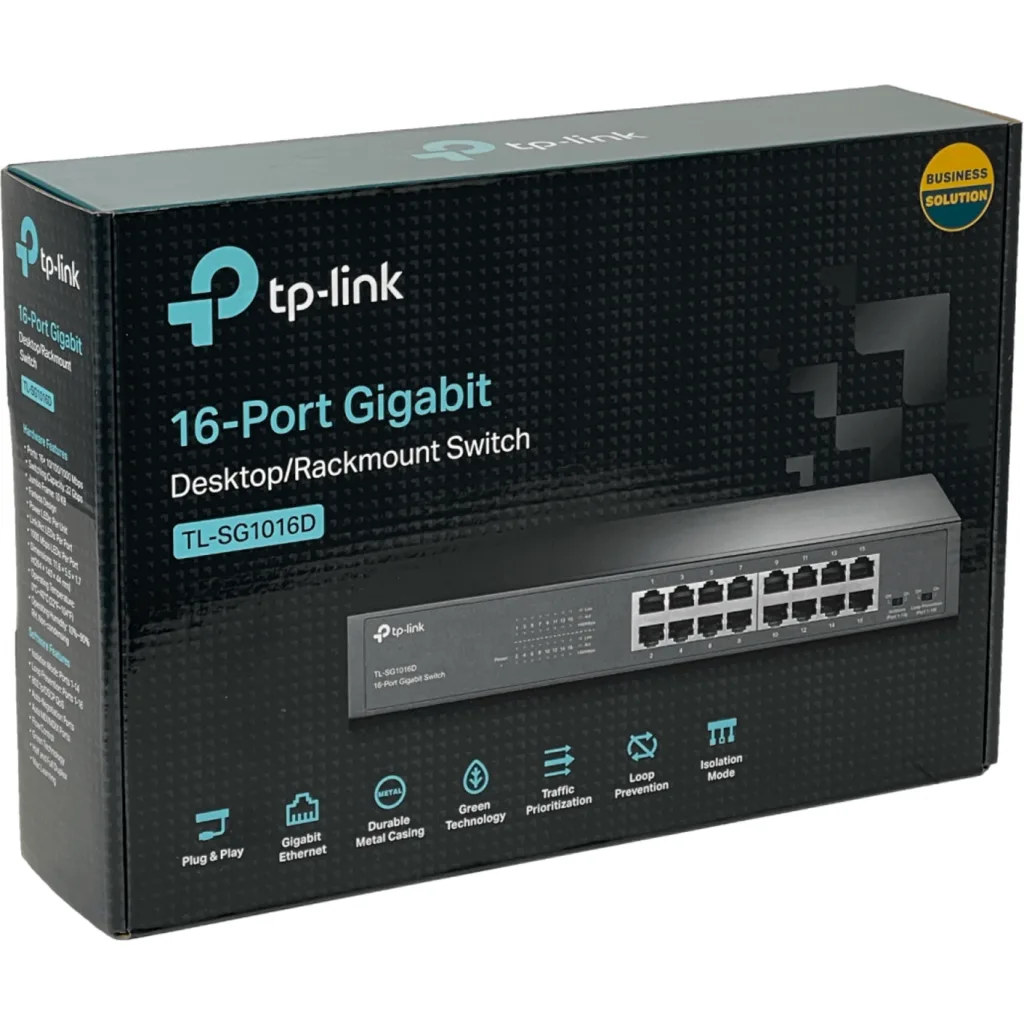 Imagen 4 de Switch 16 puertos 10/100/1000 Mbps no administrable TL-SG1016D