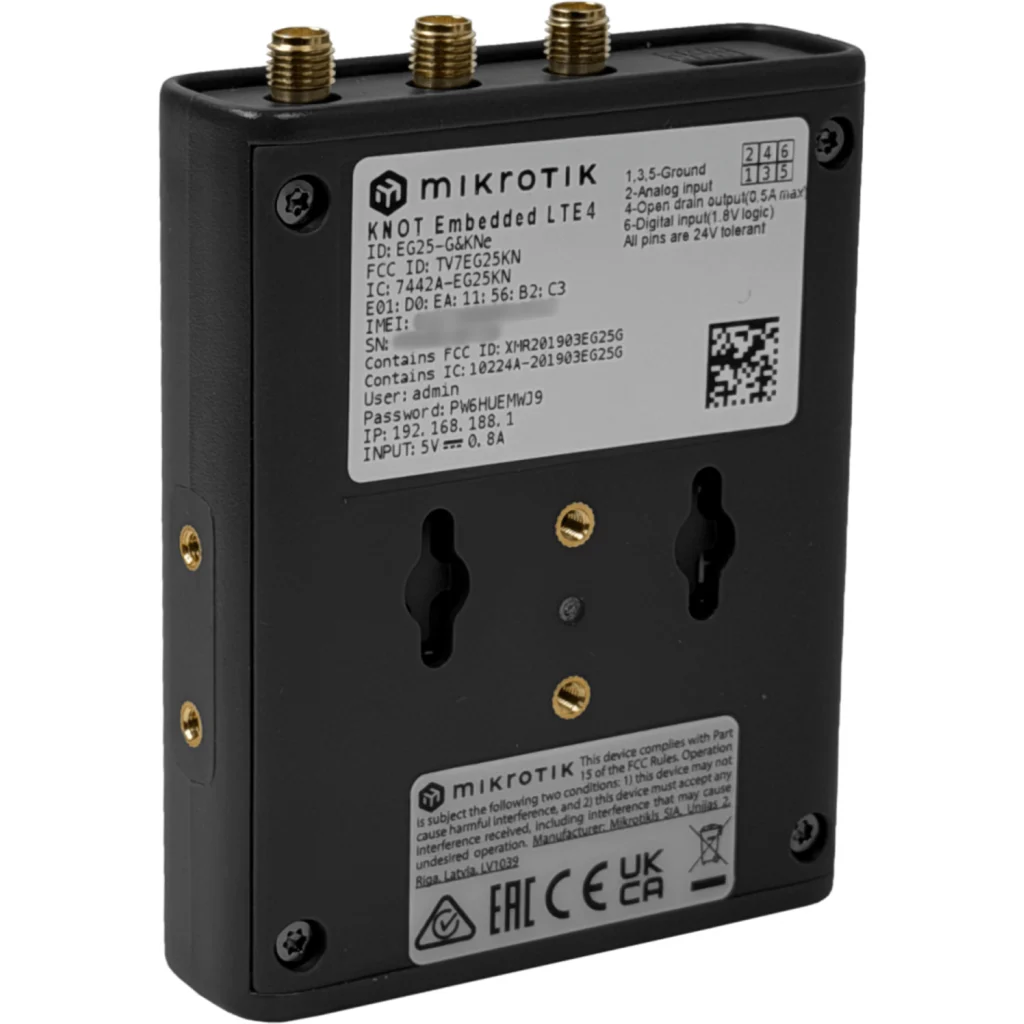 Imagen 1 de MIKROTIK CAT4-LTE/4G BT5 GPS 1-1000-Poe USB-C RielDin SIM/eSIM Global