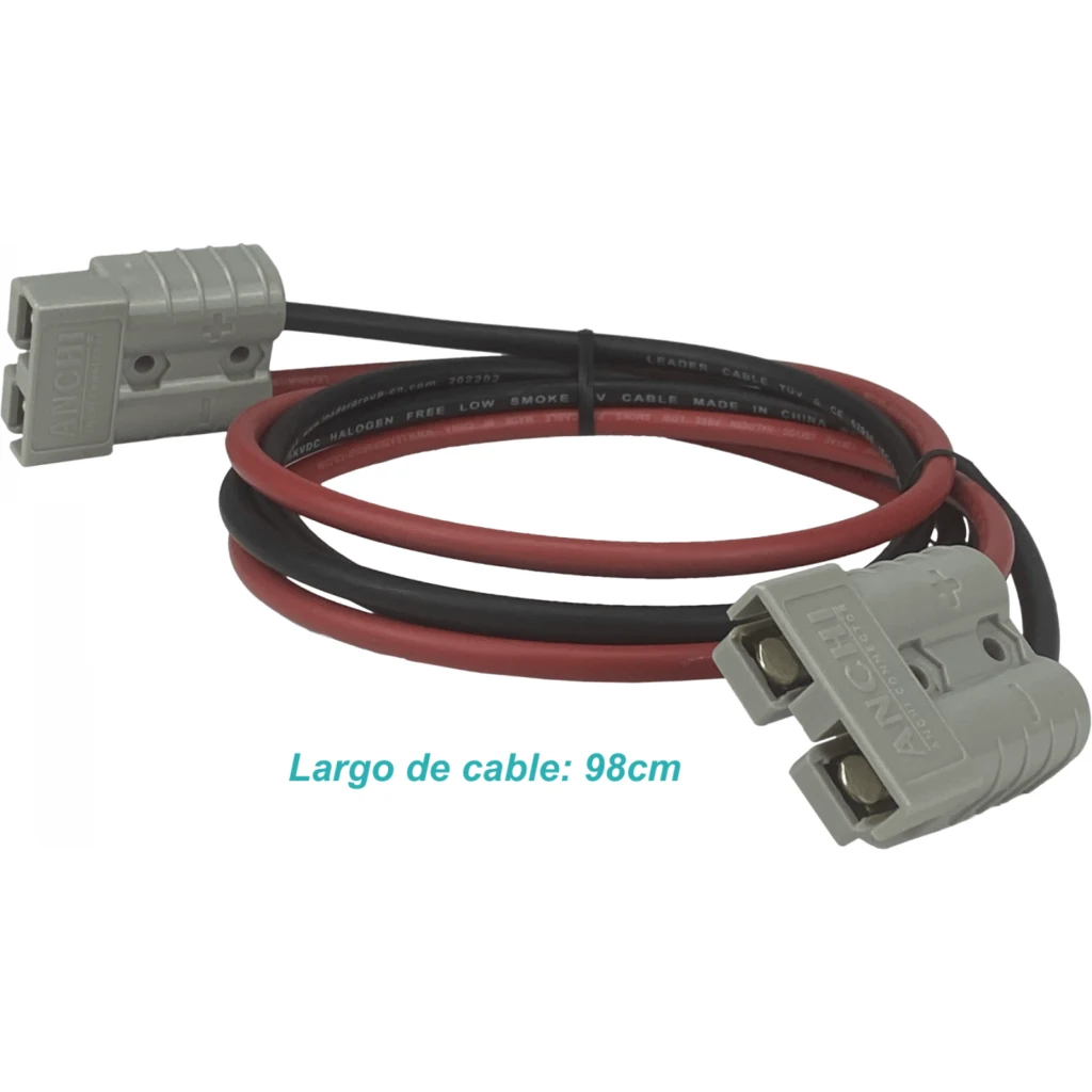 cable Anderson-Anderson 50A Largo-100cm 6mm unidad Gris Anderson SB50