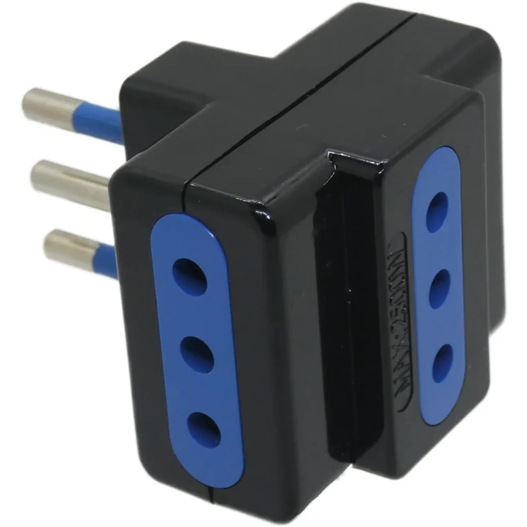 ENCHUFE TRIPLE 79311 NEGRO PHILCO