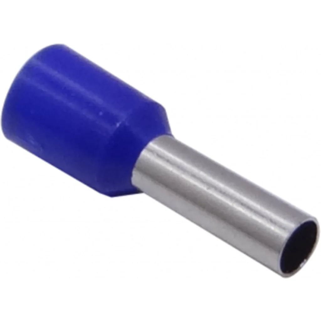 Imagen 1 de Azul 4,0mm2 9/16mm 100-unid AWG12 Ferrules Terminal Aislado Crimpeable