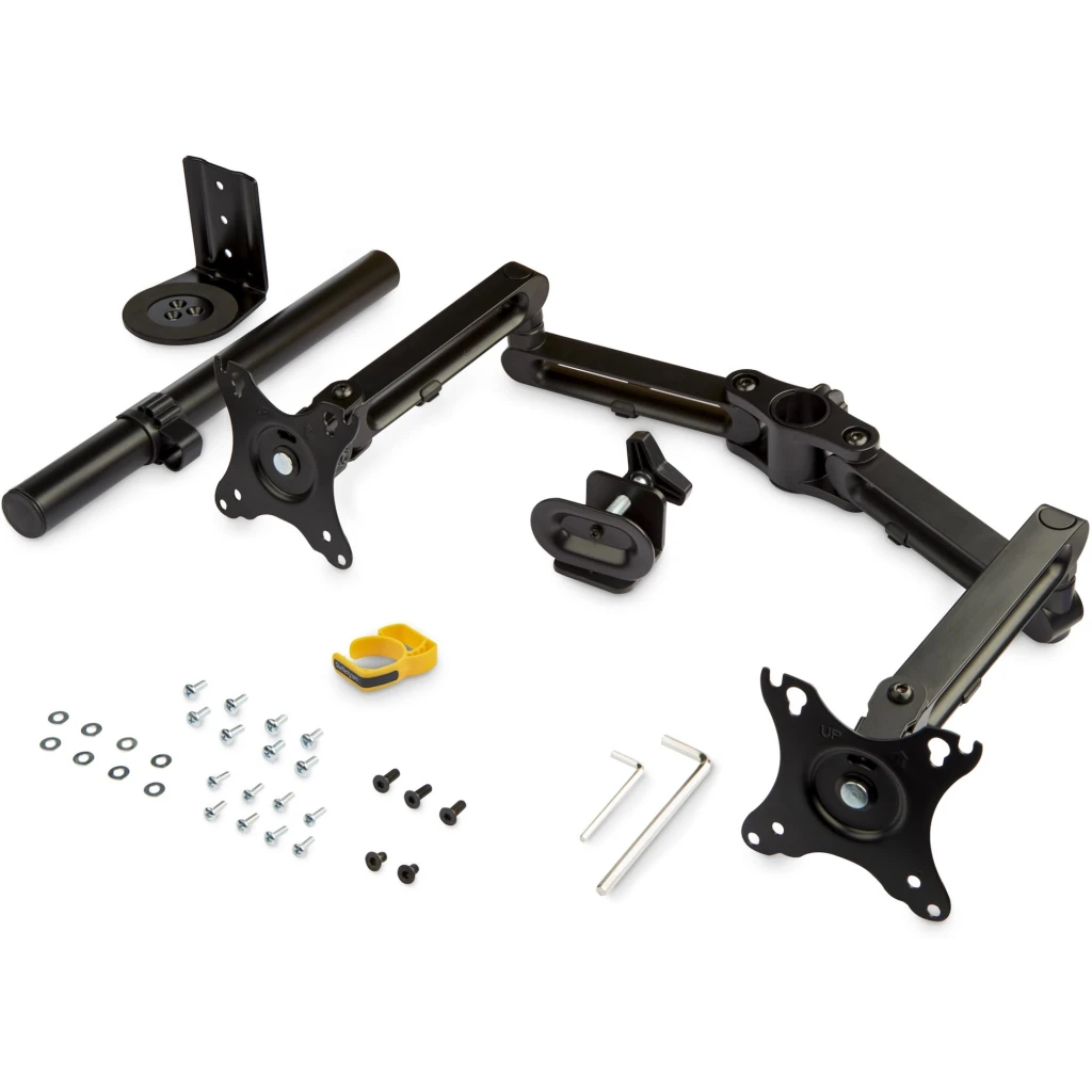 Imagen 8 de StarTech.com Brazo de Soporte para Monitor - Articulado - de Aluminio - para Monitores VESA de hasta 32IN - con Dos Brazos Giratorios - Mount para 2 monitores (brazo ajustable) - aluminio - negro - tamaño de pantalla: hasta 32" - montable en escritorio