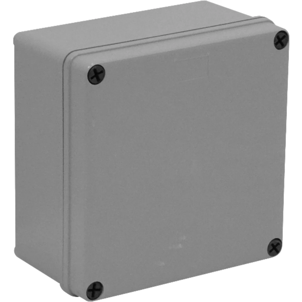 LINKCHIP 150x150x80mm Caja Estanca Gris PS 4-Tornillos-PS s/conos