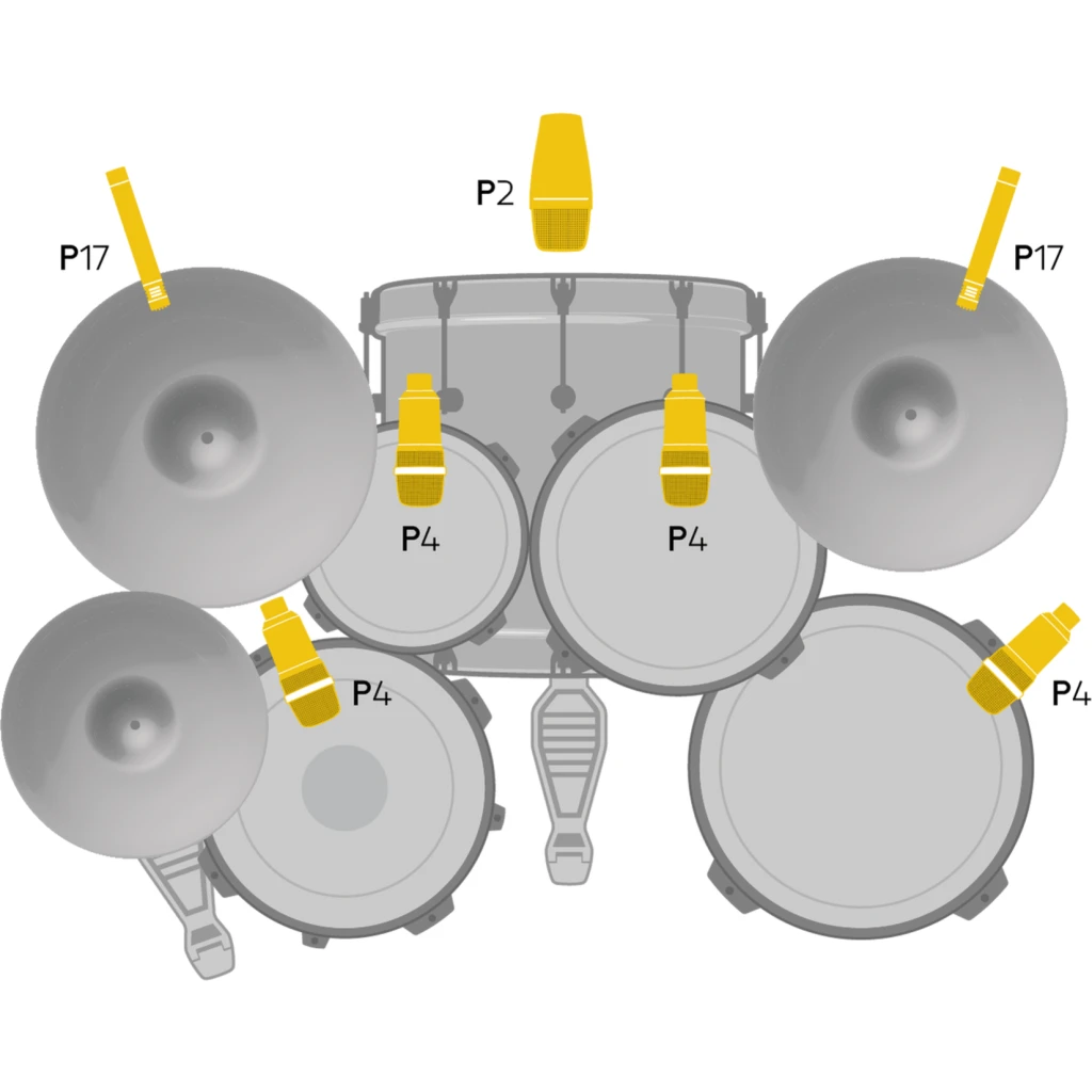 Imagen 1 de Set de Micrófonos AKG para Batería - Calidad Profesional y Rendimiento Superior