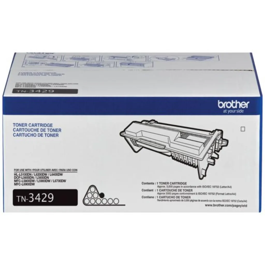 Toner Brother TN-3429 Negro HL-L5100DN/HL-L6400DW/DCP-L5650DN/MFC-L5900, 3000Pág