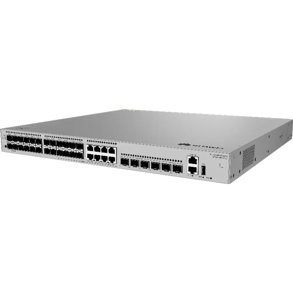Imagen 1 de S530-24ST4XE. Switch Huawei eKit 24 puertos opticos de 1GE 8 de estos combos en Ethernet 4 Puertos 10GE SFP+ 2 Puertos 10GE Stack dedicados, conmutación de 224 Gbit/s, reenvió de paquetes de 168 Mpps