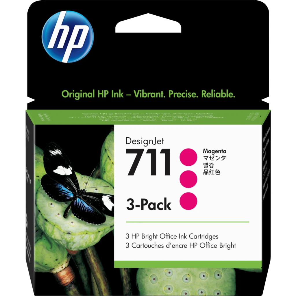 HP 711 29ML X 3PACK MAG INK CARTRIDGE
