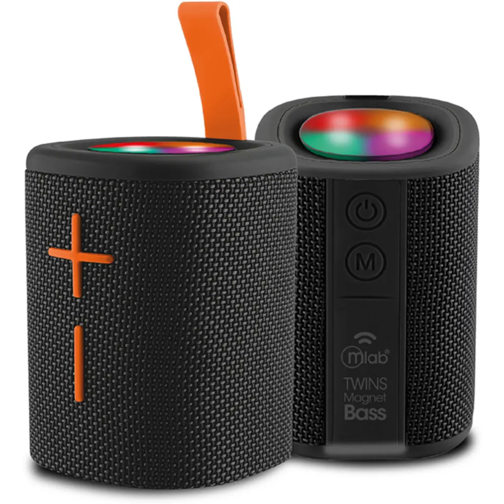 Imagen 1 de MLAB PARLANTE TWINS 2 en 1 MAGNET BASS BLACK