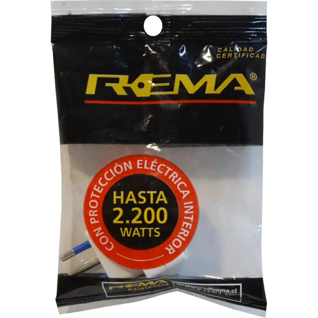 Imagen 1 de Adaptador Enchufe REMA IMJH-W Chile16A-Hembra Chile10A-Macho Color Blanco