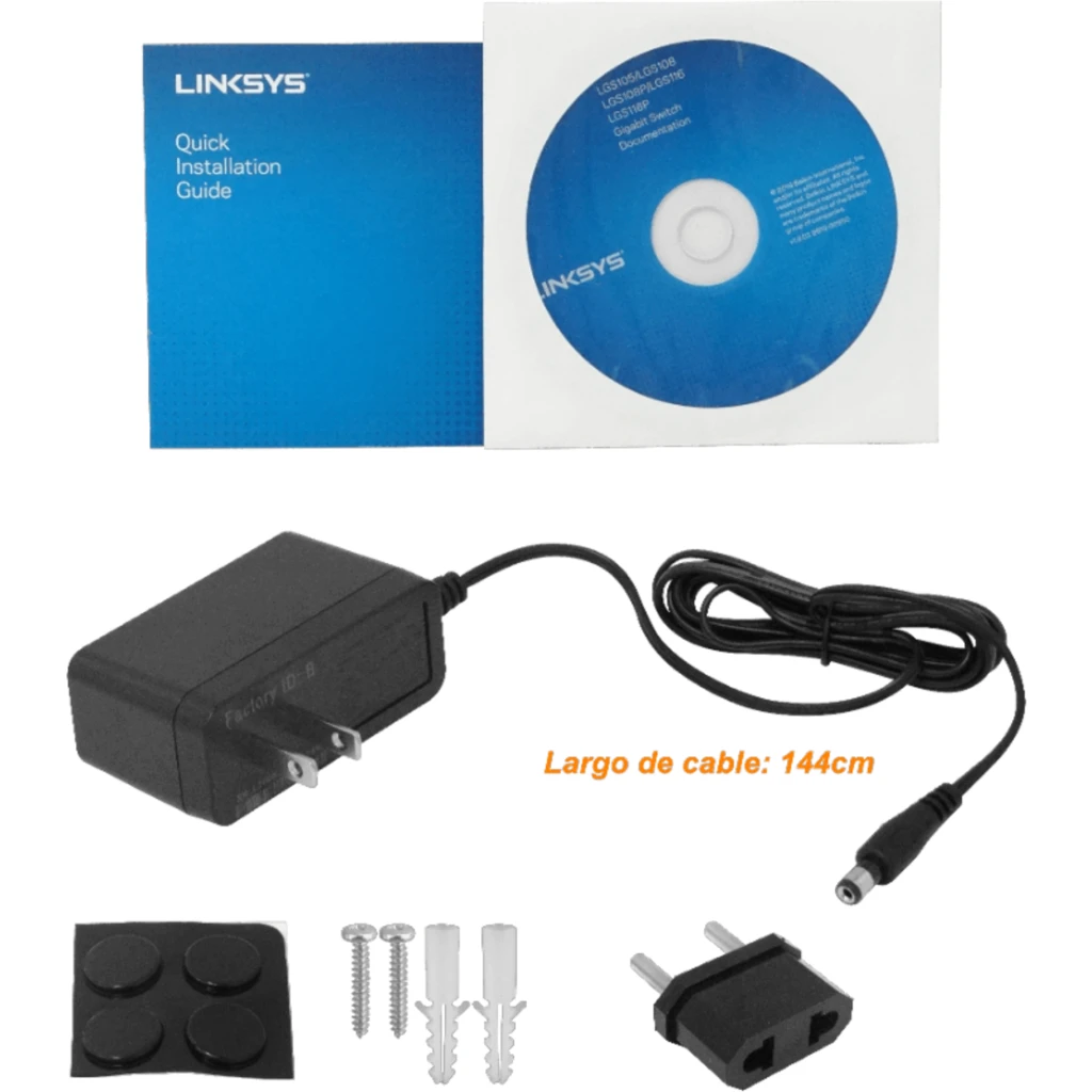 Imagen 2 de Switch Linksys LGS116, 16 Puertos Ethernet Gigabit 10/100/1000 No Administrable