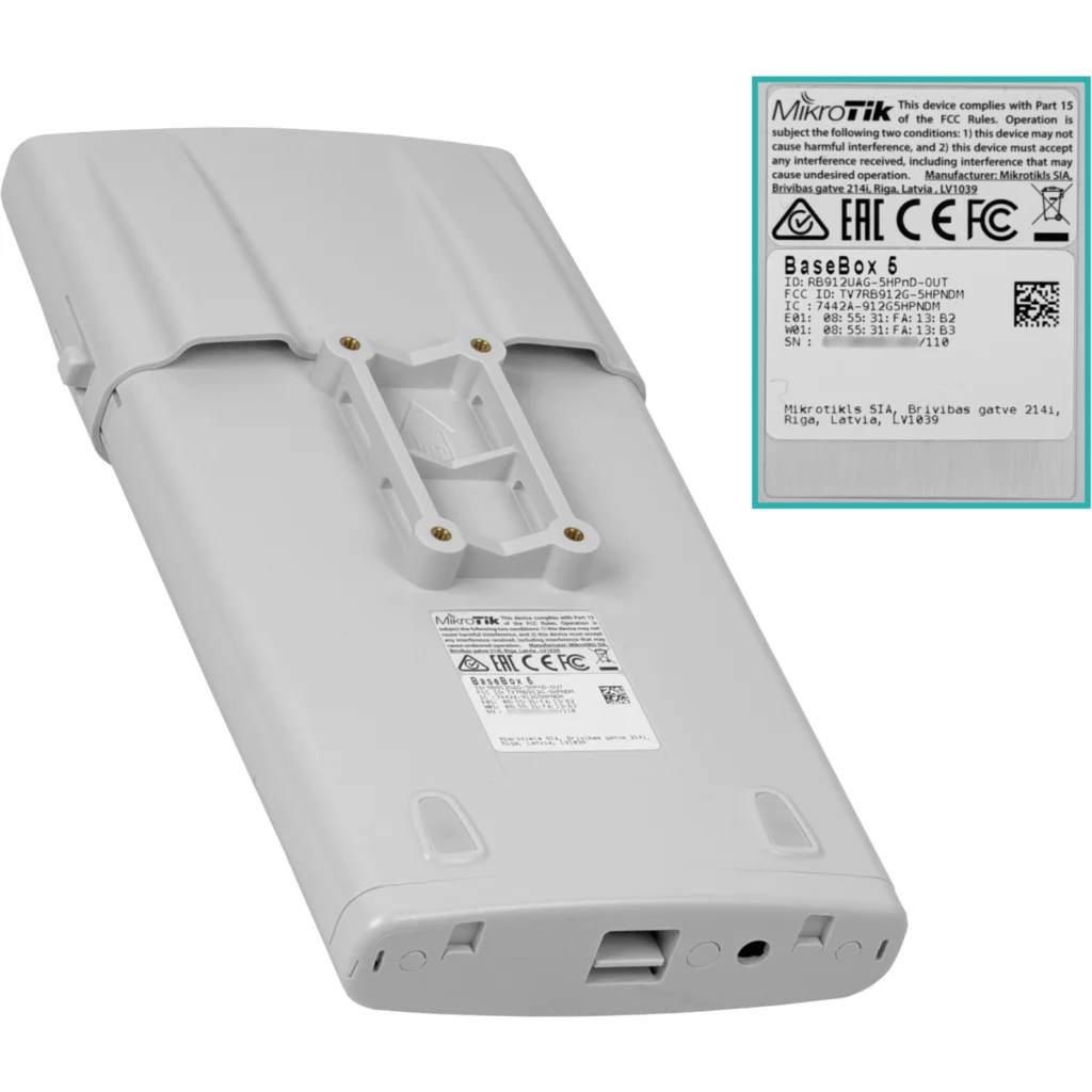 Imagen 5 de MIKROTIK OUTDOOR 5GHZ 2X2 MINIPCIE 1-1000 2-RPSMA RB912UAG-5HPND-OUT