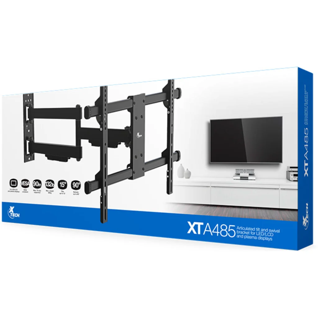 Imagen 2 de Soporte a Pared Articulado para TV 37" a 90" 60kg 60kg - X-Tech XTA-485