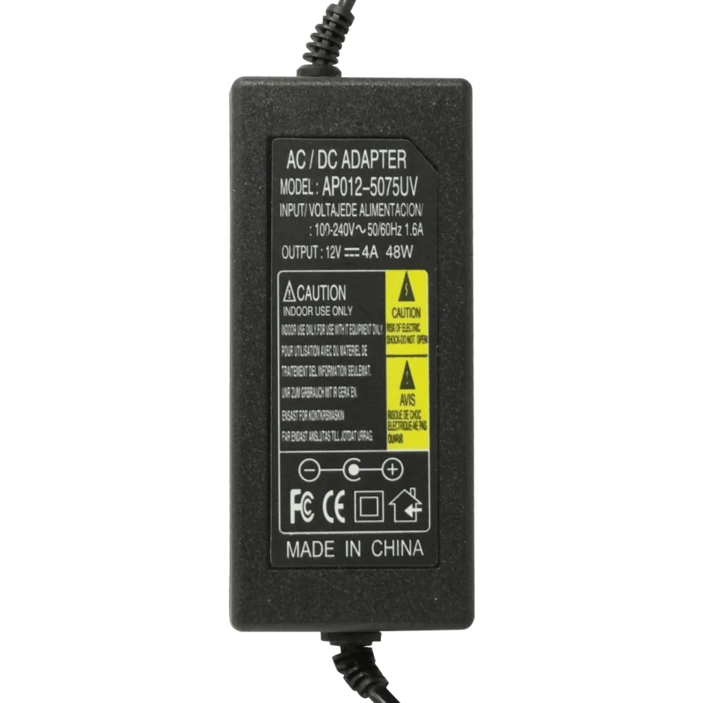 Imagen 2 de Plug-5,5x2,1mm 12V 4A 48W Switching Plastica Interior Fuente de Poder