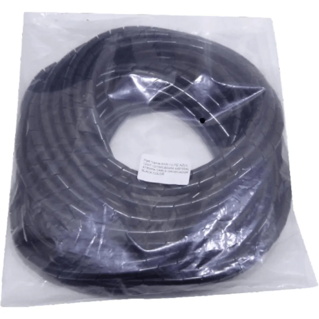 Imagen 1 de Espiral Atrapa Cable Ordenador KS-12N PE 12mt 12/15/0,85mm Negro