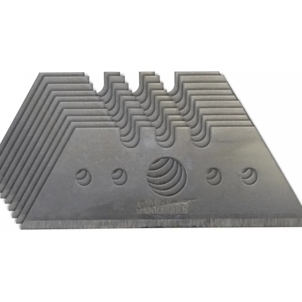 10 repuestos Trapezoide Cuchillo Metalico Profesional Cartonero TipTop
