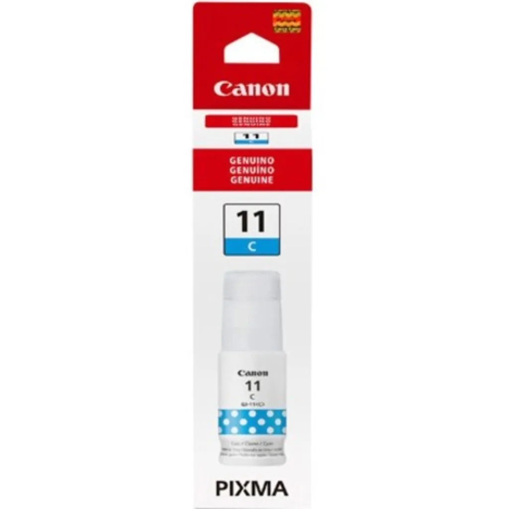 Imagen 1 de Botella de Tinta Canon GI-11C Cyan Rendimiento aprox 7.700 páginas 70 ml