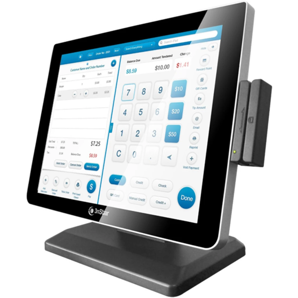 Monitor Touch 3NStar 15" Resolución 1024*768 Capacitivo 10 toques Bezel Free