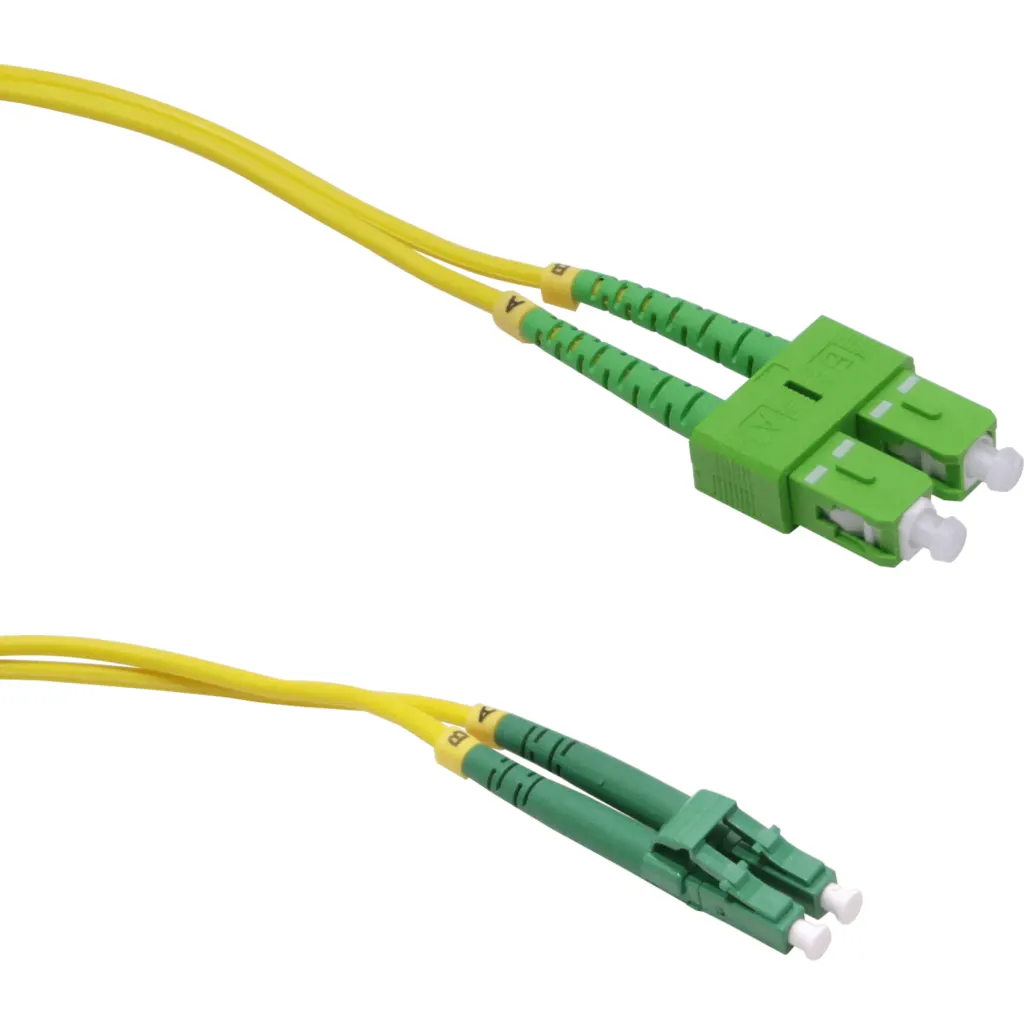 Imagen 2 de 6mt SC/APC-LC/APC MonoModo SM Duplex Jumper Cable Fibra 9/125um 3mm 