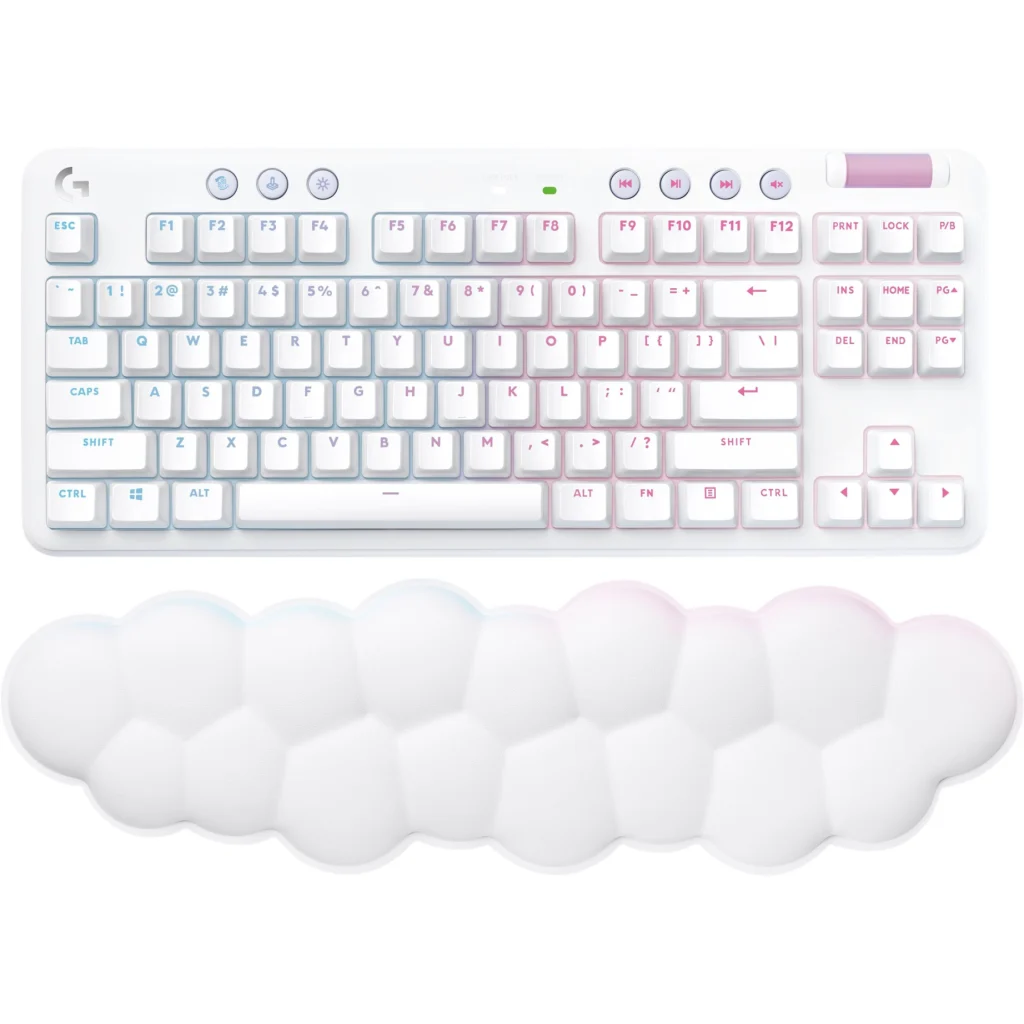 Imagen 5 de Teclado Inalámbrico Gamer Logitech G715, Inglés RGB Bluetooth Color Blanco