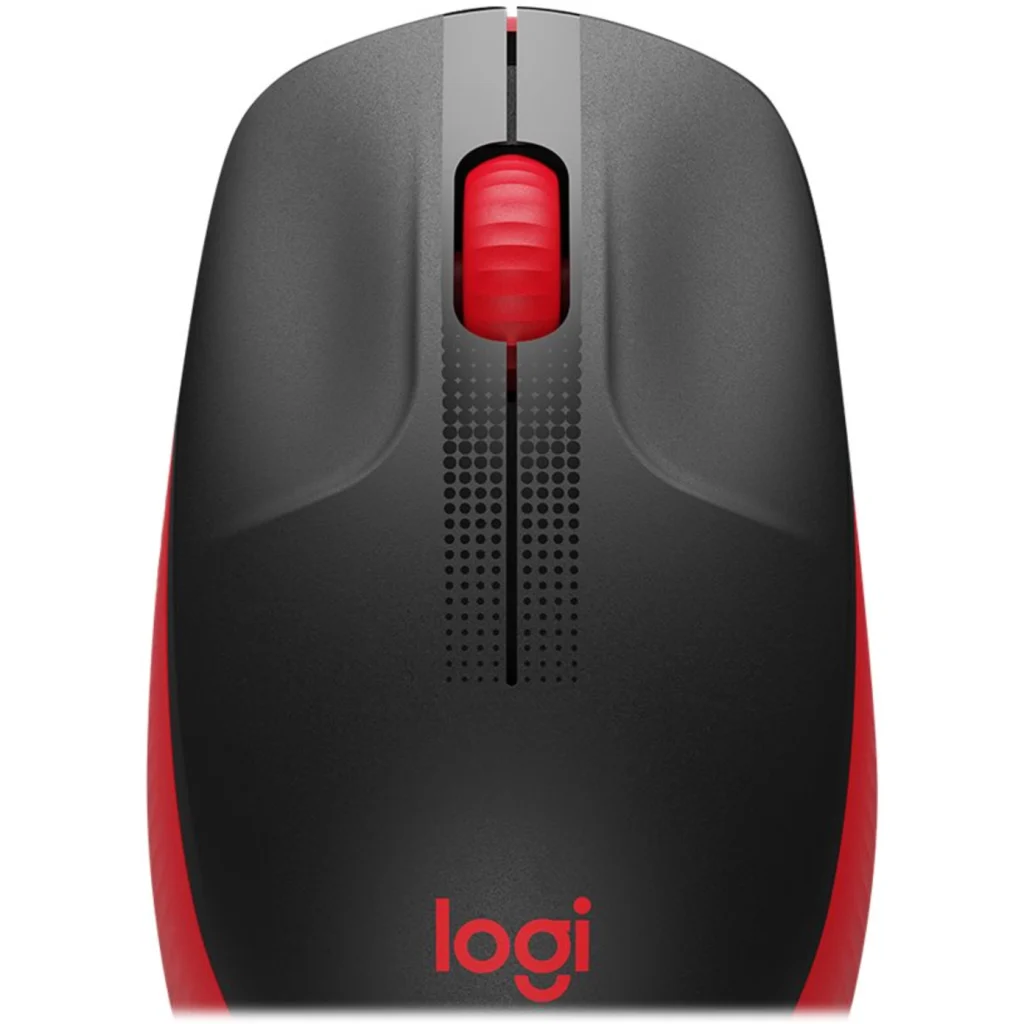 Imagen 2 de Mouse Inalámbrico Logitech M190 Óptico 1000dpi Ambidiestro 3 botones USB rojo