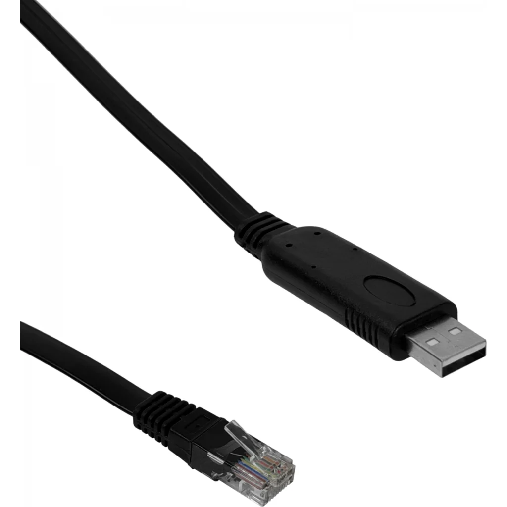 Imagen 2 de Cable 1,5mt Console RJ45-Macho USB-AM Convertidor p/Puerto RS232 USB2