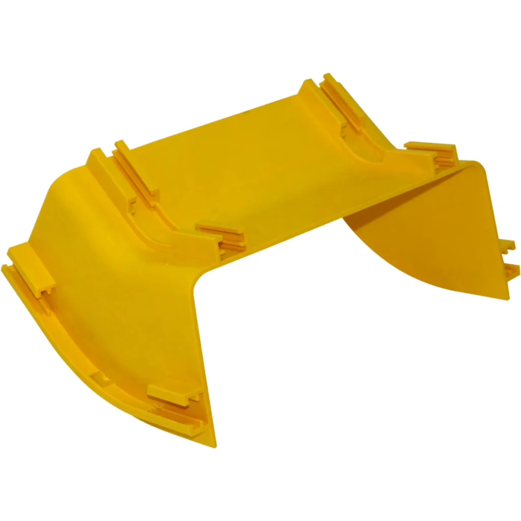 Imagen 2 de 240x100mm Angulo 45o Exterior Amarilla PC+ABS LSZH Macho