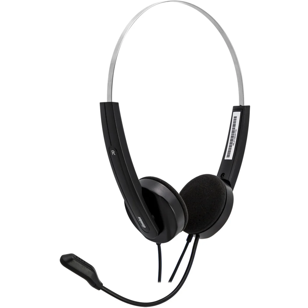 Imagen 2 de Audífonos Alámbricos Genius HS-220U Over-Ear c/Mic Control Volumen USB Negro