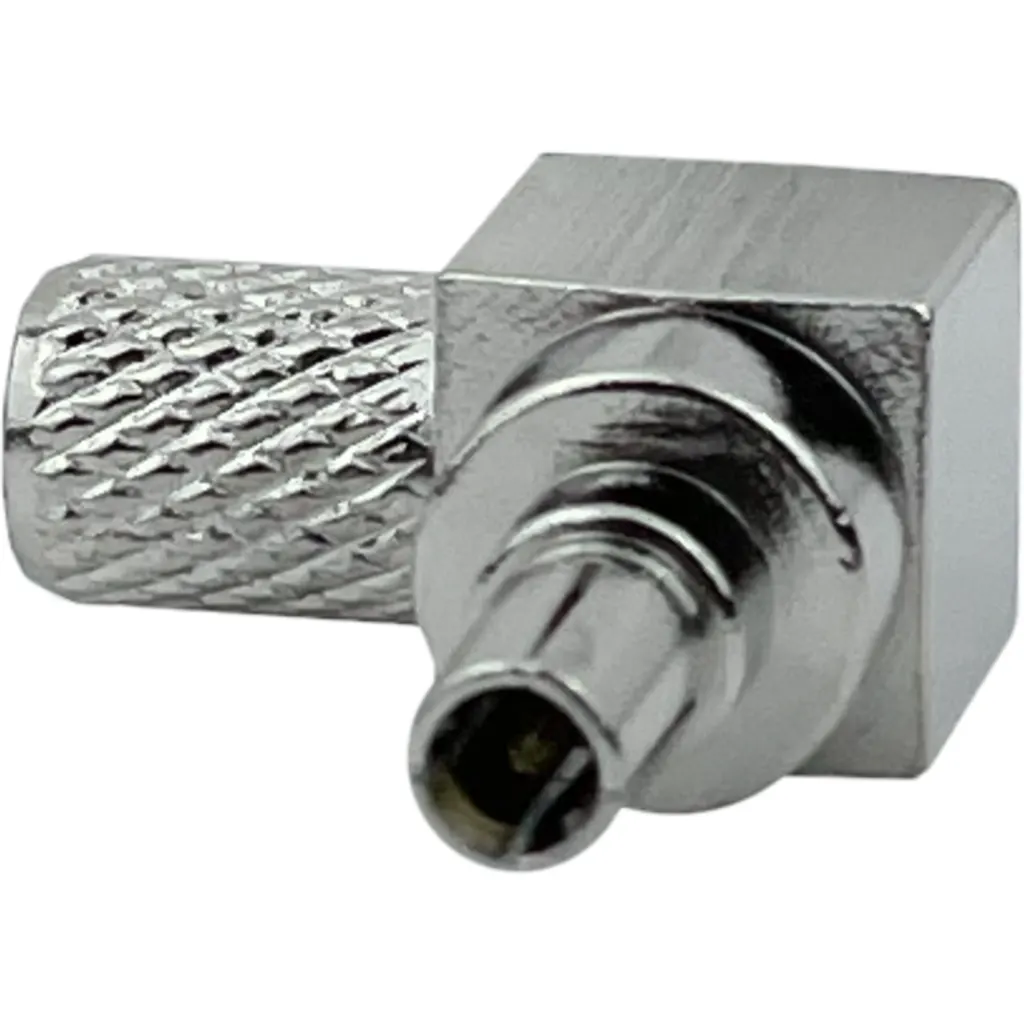 Imagen 2 de CRC9-Macho 90-Grados LMR195 Conector Crimpeable RG58 RG142