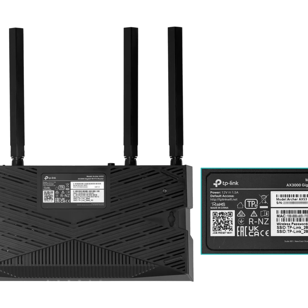 Imagen 1 de TP-LINK AX3000 4-1000 1-WAN 5GHz+2,4GHz 2,4+0,6gbps 4-ant-fijas WiFi6