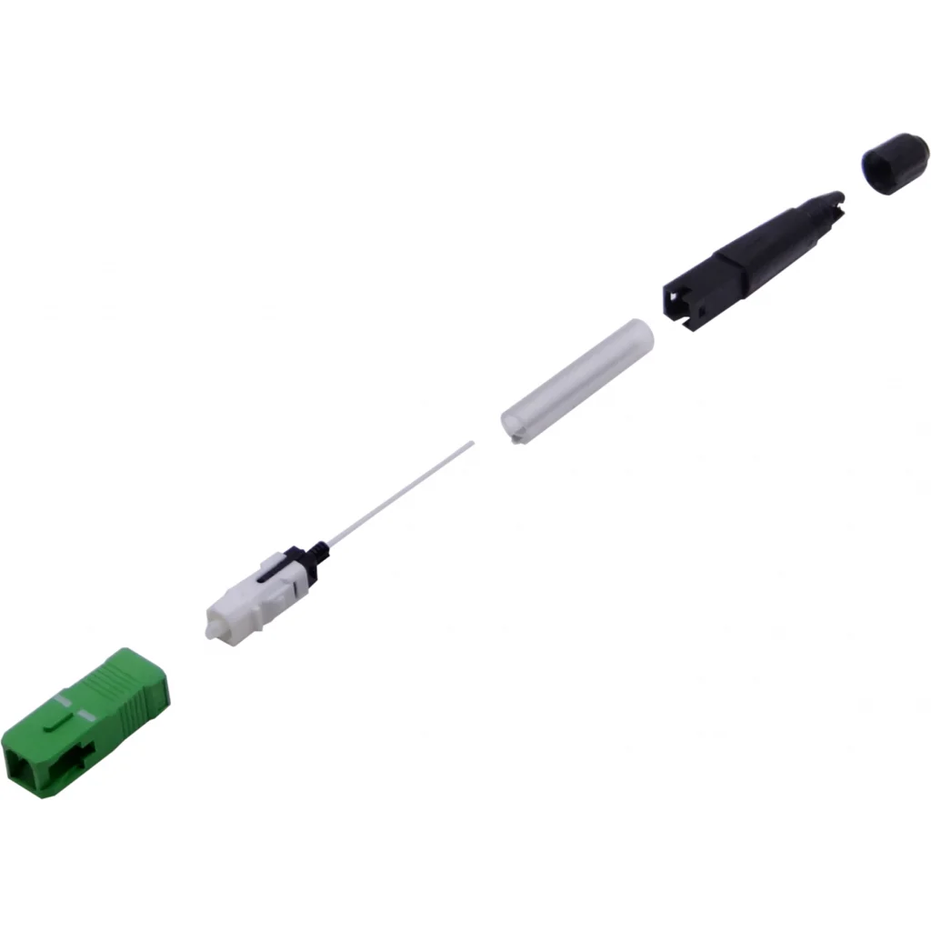 5-unids. SC/APC SM Splice-On Monomodo Conector Fibra para Fusionadora