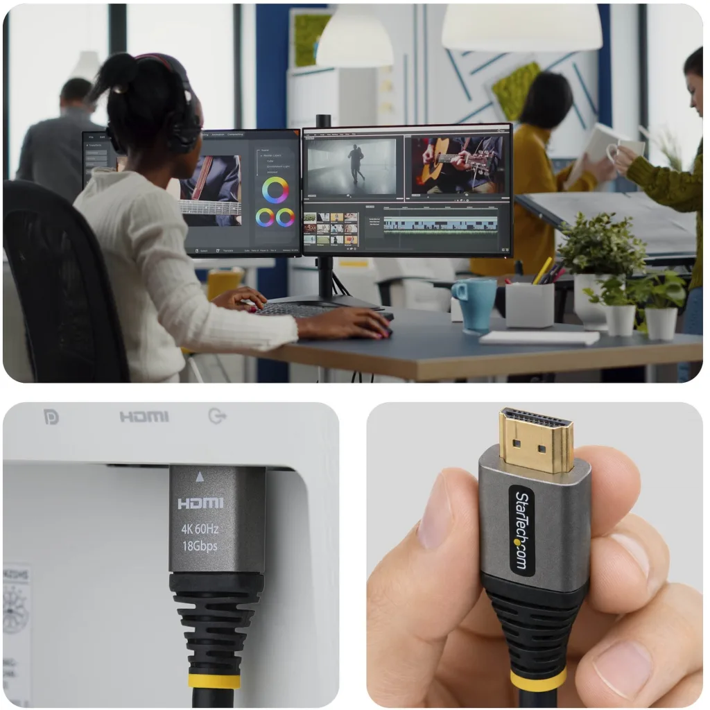 Imagen 1 de Cable HDMI a HDMI 2.0 4K Certificado Premium Longitud 5 metros Alta Vel con Eth.