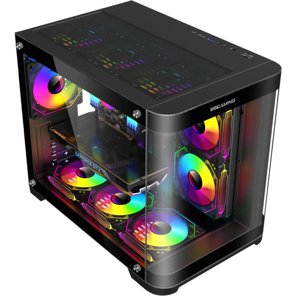 Imagen 12 de GABINETE GAMER VIPER ARGB/mATX /5 FAN INCLUIDOS/ SIN FUENTE / INCLUYE CONTROL REMOTO Y CONTROLADORA/ USB 3.0/ USB C