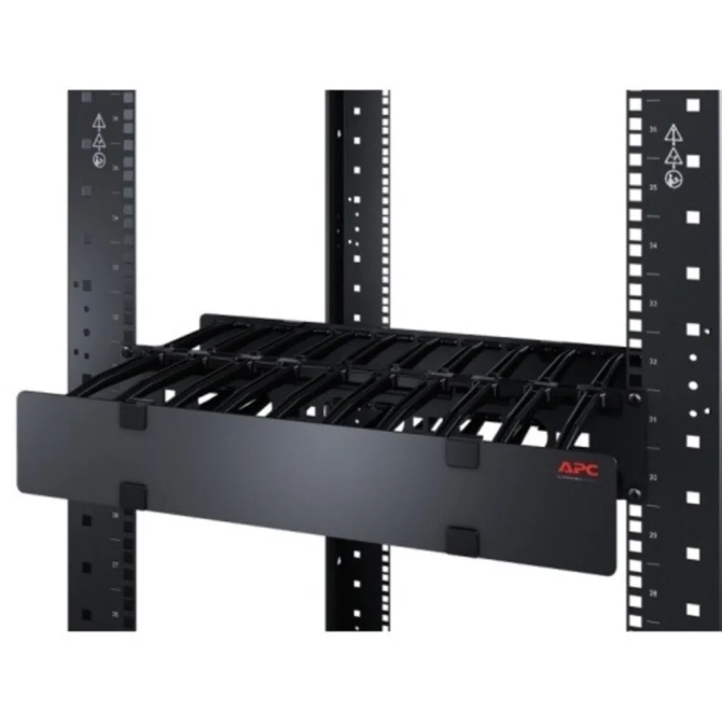 Imagen 1 de Organizador Horizontal de Cables con Placa inferior con cubierta 2U x 6" 