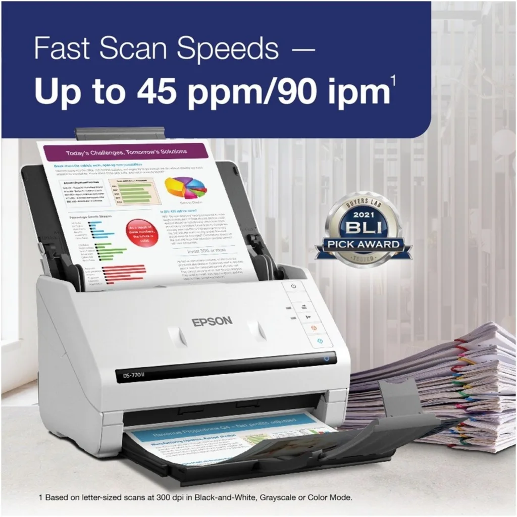 Imagen 6 de Escáner de Escritorio Epson DS-770 II Color Dúplex 600dpi 45ppm Interfaz USB 3.0