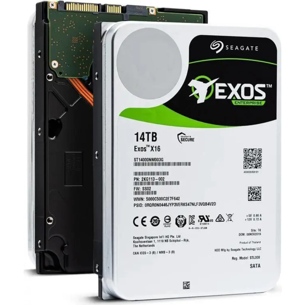 Imagen 2 de Disco Duro Seagate Exos X16 14TB 3.5" SATA3 7.2K RPM 512e/4Kn 256MB p/NAS