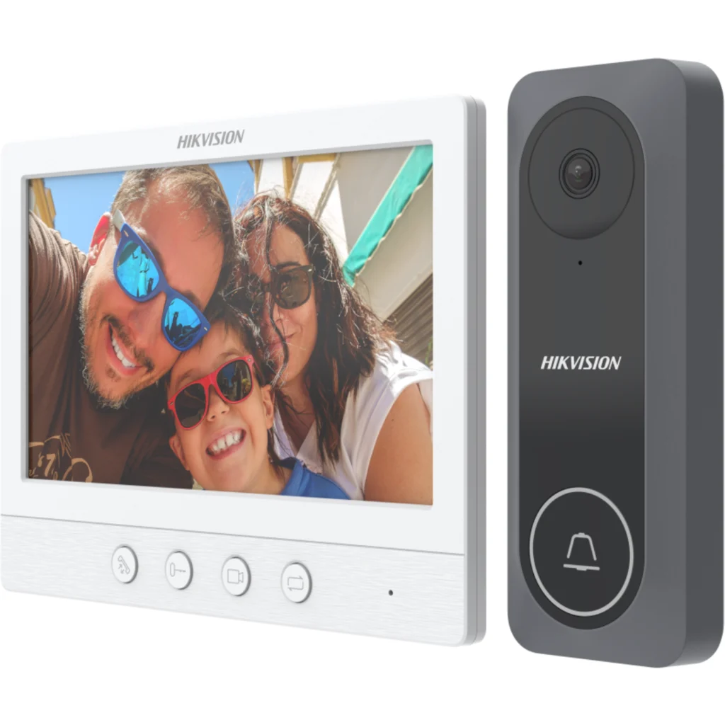 Imagen 1 de kit Video Portero Analogo HD 4 Hilos DS-KIS212(B) Hikvision