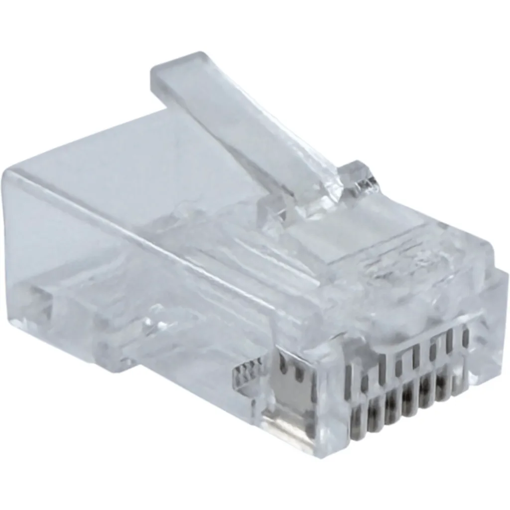 Imagen 4 de 10-unids Sin-guia p/Unifilar Cat6 UTP Conector RJ45