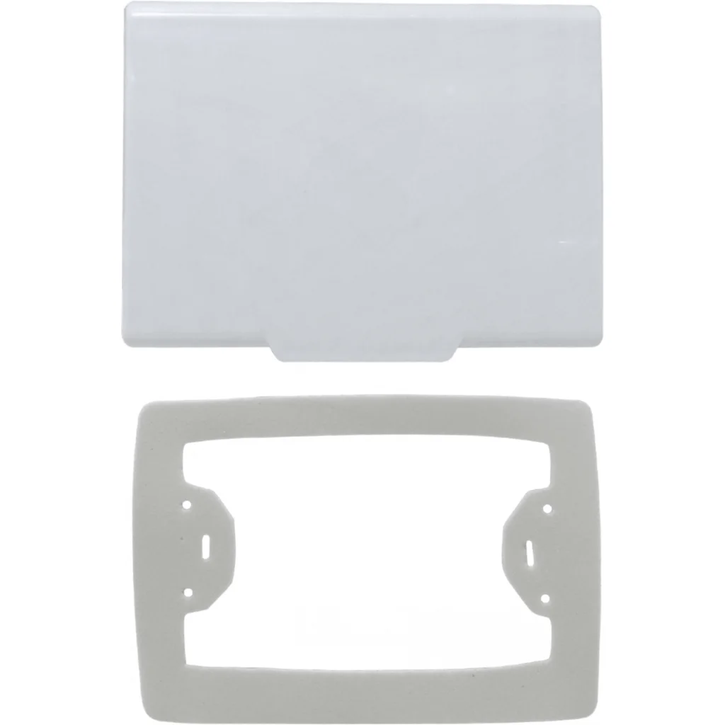 Imagen 2 de Cubierta Abatible Blanca 131x95mm para Placa Faceplate y Caja Chuqui