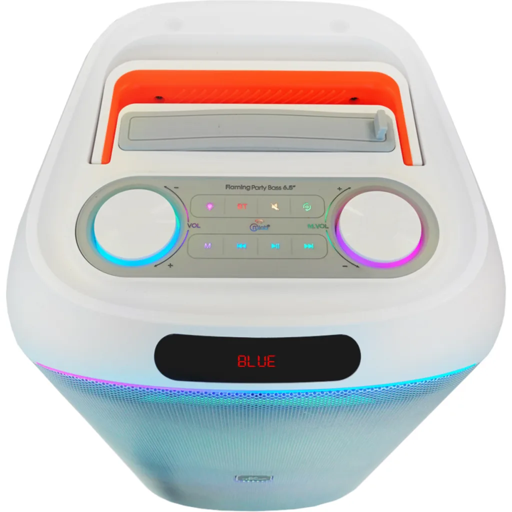 Imagen 3 de MLAB PARLANTE FLAMING PARTY BASS 6,5" x 2 MICROFONO INALAMBRICO W