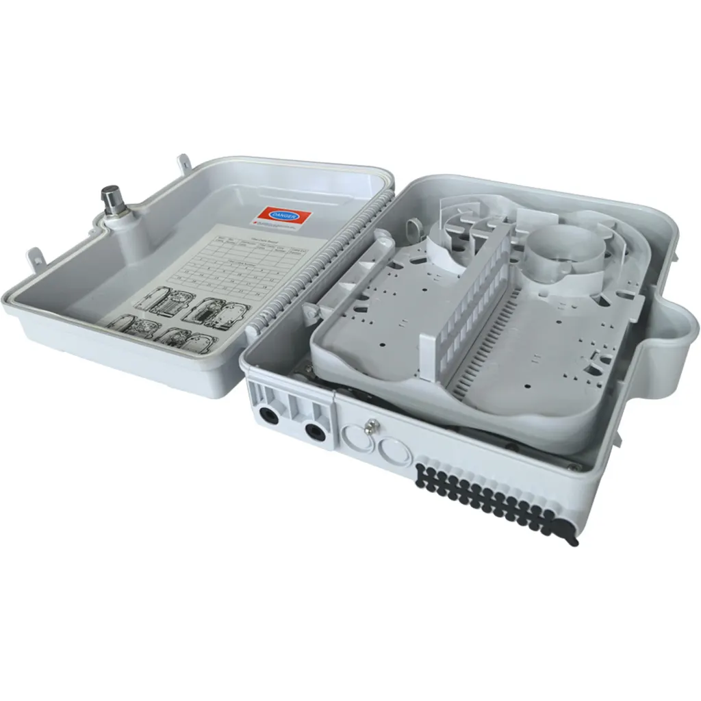Caja de distribucion fibra optica 24 empalmes