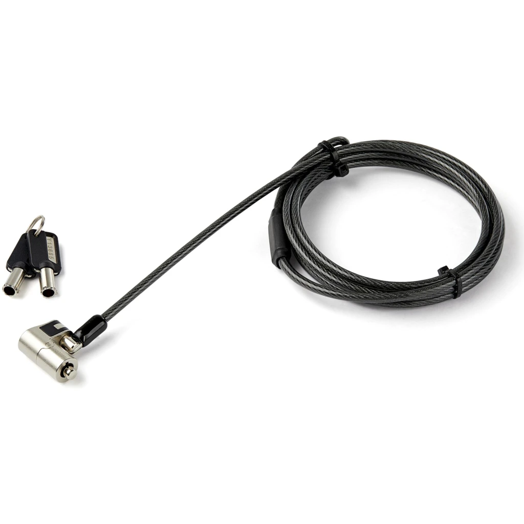 Cable de Seguridad StarTech Univ laptop K-Slot Ranura Nano 2mts Acero c/llave