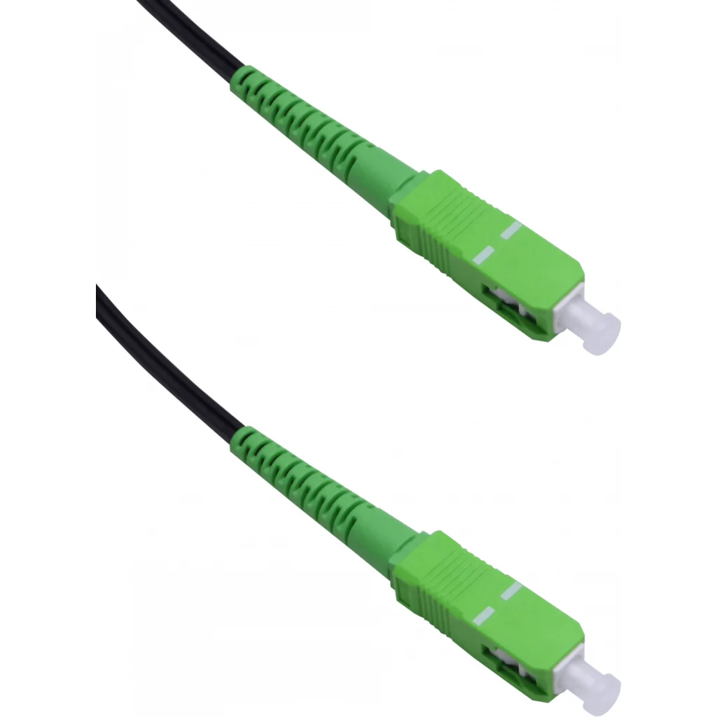 Imagen 2 de Negro Drop-Port 50mt SC/APC MonoModo SM SX Jumper Cable Fibra G652D