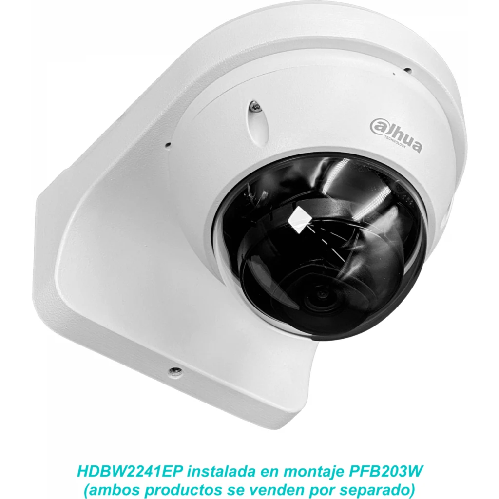 Imagen 3 de DAHUA Domo 2MP Fijo-2,8mm IP67 IK10 Poe IR30mt Camara MicroSD WizSense