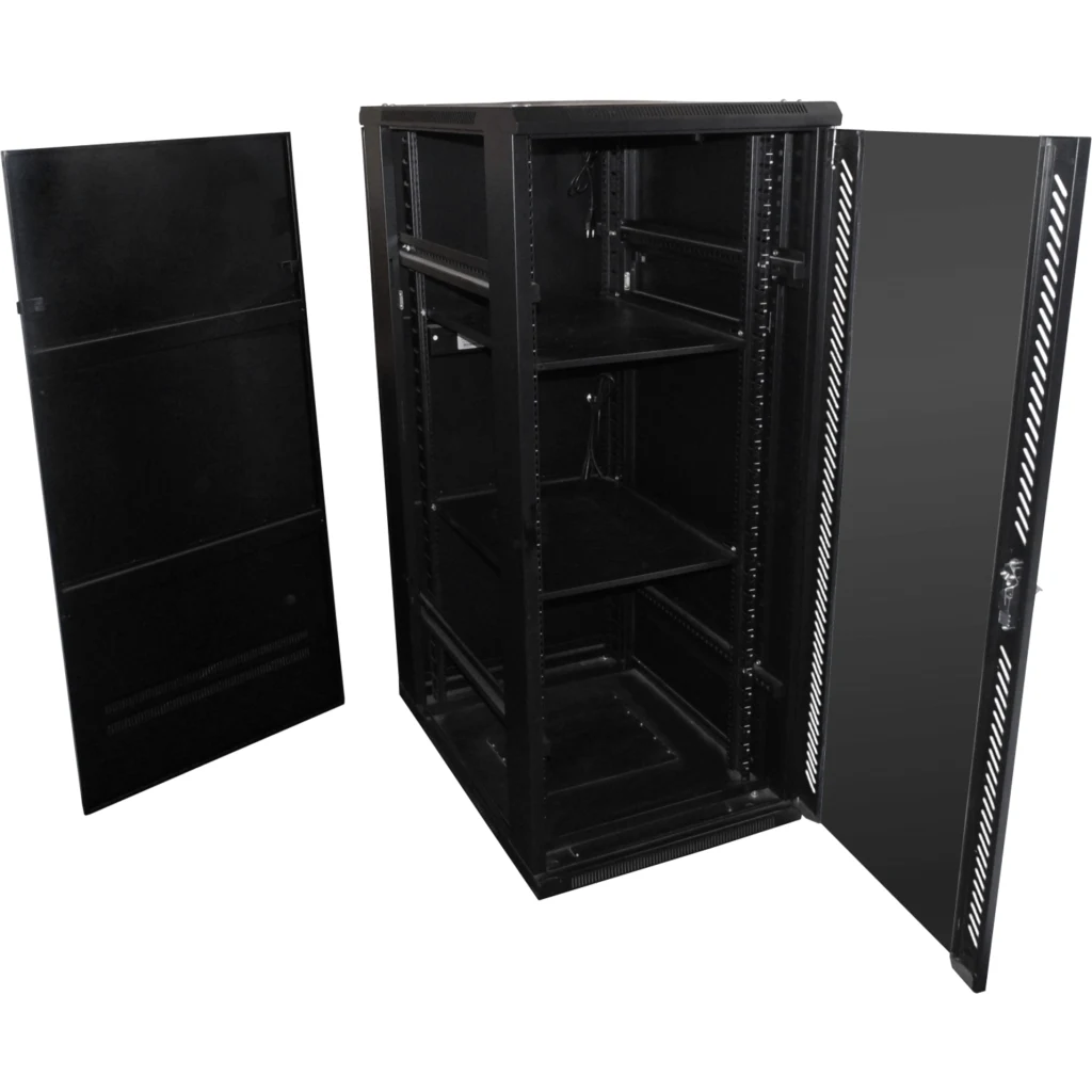 Imagen 3 de LINKMADE Vidrio 30U 900mm 90cm-Fondo Rack Ventiladores PDU Bandejas